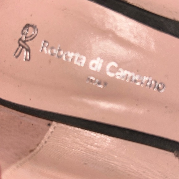 Roberta do Camerino Suede with Gold Knot Ballet Flats - Picture 4 of 4